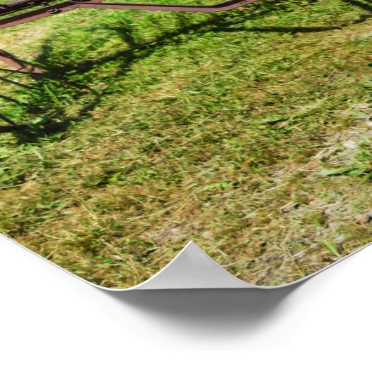 馬描干し熊手 ポスター (角)