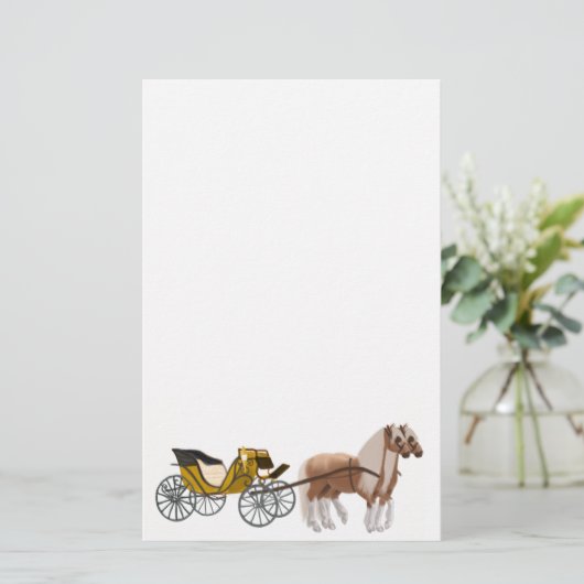 馬描車文具 便箋 (スタンド正面)