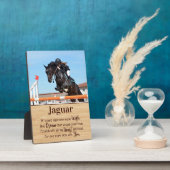 馬損ギフト写真馬記念 フォトプラーク (側面)