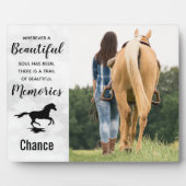 馬損失写真記念 – Horse Memorial フォトプラーク (正面)