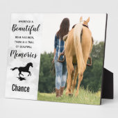 馬損失写真記念 – Horse Memorial フォトプラーク (側面)