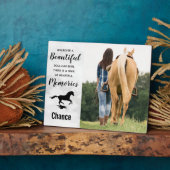 馬損失写真記念 – Horse Memorial フォトプラーク (側面)