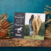 馬損記念の記念碑 – 馬の写真プラーク フォトプラーク (側面)