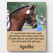 馬損記念 – 馬写真記念 フォトプラーク (正面)