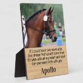 馬損記念 – 馬写真記念 フォトプラーク (側面)