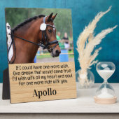 馬損記念 – 馬写真記念 フォトプラーク (側面)