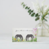 馬放牧業又は個人コールカード 名刺 (スタンド正面)