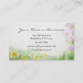 馬放牧業又は個人コールカード 名刺 (裏面)