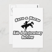 馬救、乗る子宮摘出生存者 ポストカード (正面/裏面)