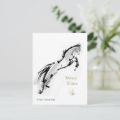 馬日本の馬武芸馬術角 シーズンポストカード (スタンド正面)