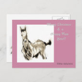 馬日本の馬武芸馬術角 シーズンポストカード (正面/裏面)