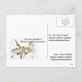 馬日本の馬武芸馬術角 シーズンポストカード (裏面)