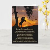 馬春賛美彼岸の詩 カード (黄色い花)