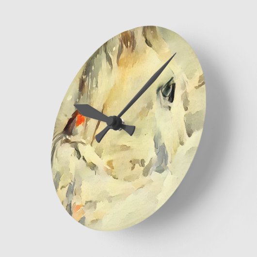 馬時計 ラウンド壁時計 (傾斜)