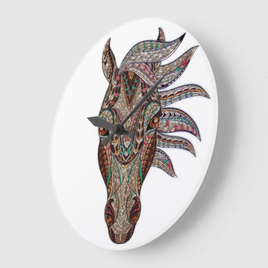 馬時計 ラージ壁時計 (傾斜)