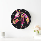 馬時計、素敵な色 ラージ壁時計 (ホーム)