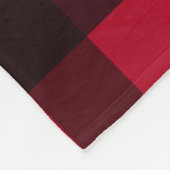 馬最高のは赤いバッファローのプレイド写真コラージュ フリースブランケット (角)