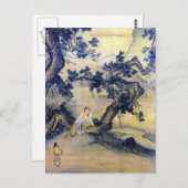 馬林が静聞かに松の中で風に ポストカード (正面/裏面)