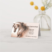 馬業QRコード折り畳みロイヤリティカード ロイヤリティカード (正面)