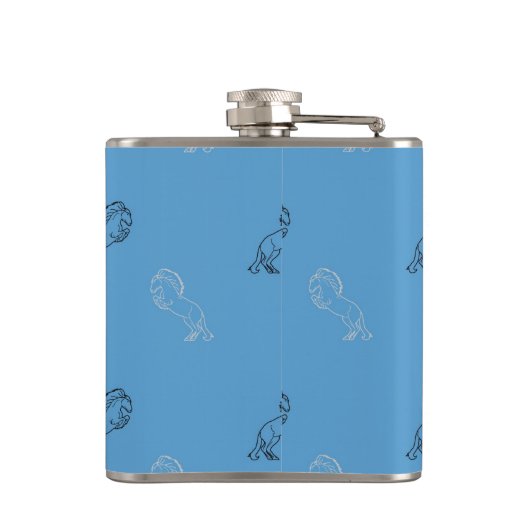 馬模様 フラスク (裏面)