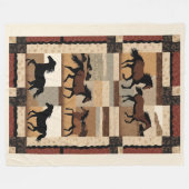 馬毛布 フリースブランケット (正面(横))