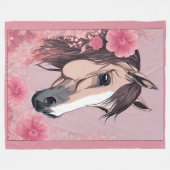 馬毛布 フリースブランケット (正面(横))