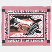 馬毛布 フリースブランケット (正面(横))