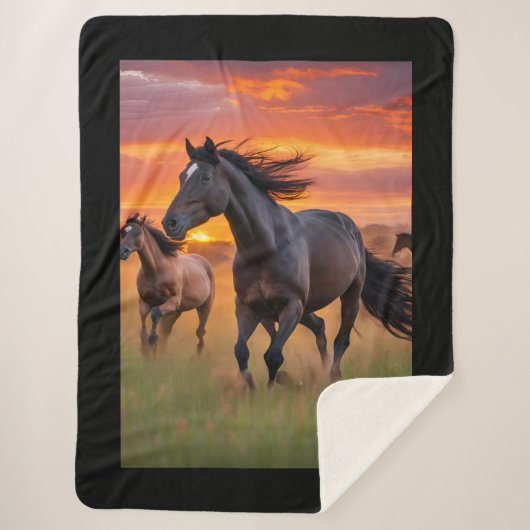 馬毛布 – ワイルドウマ シェルパブランケット (正面)