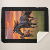 馬毛布 – ワイルドウマ シェルパブランケット (正面(横))