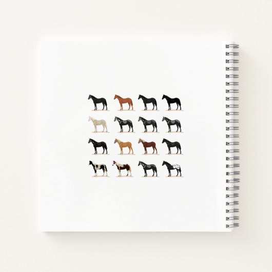 馬毛色 ノートブック (裏面)