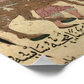 馬気にに乗るイラストレーション ポスター (角)