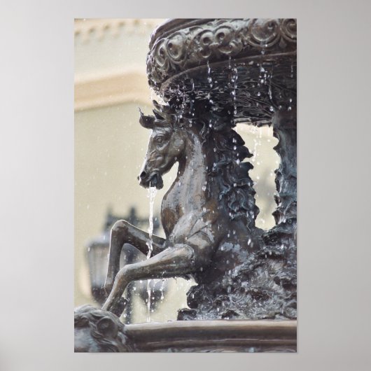 馬水噴水ポスター ポスター (正面)