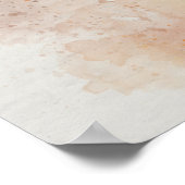 馬水彩画 ポスター (角)