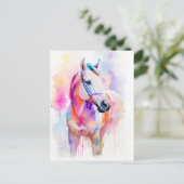 馬水色ポートレート1 ポストカード (スタンド正面)