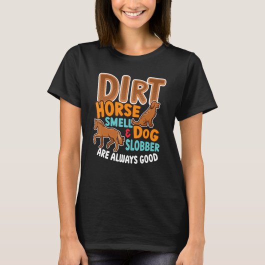 馬泥臭&犬のよだれ 馬のオーナー Tシャツ (正面)
