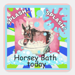 馬浴漫画 スクエアシール