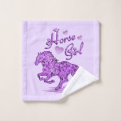 馬浴用タオルセット バスタオルセット (ウォッシュタオル)