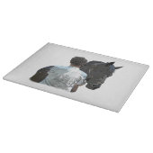 馬灯ガラス切断板を保持する人 カッティングボード (角)