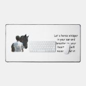 馬灯台マットを持つ人 デスクマット (キーボード&マウス)