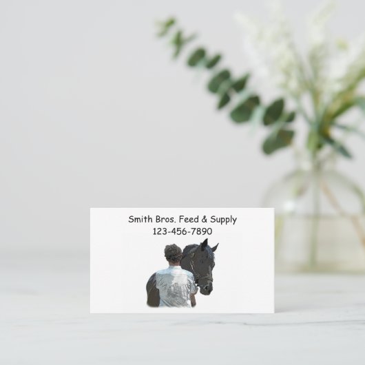 馬灯商票を持つ人 名刺 (スタンド正面)