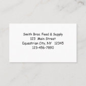 馬灯商票を持つ人 名刺 (裏面)