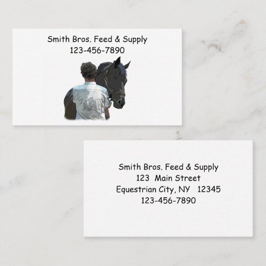 馬灯商票を持つ人 名刺 (正面/裏面)