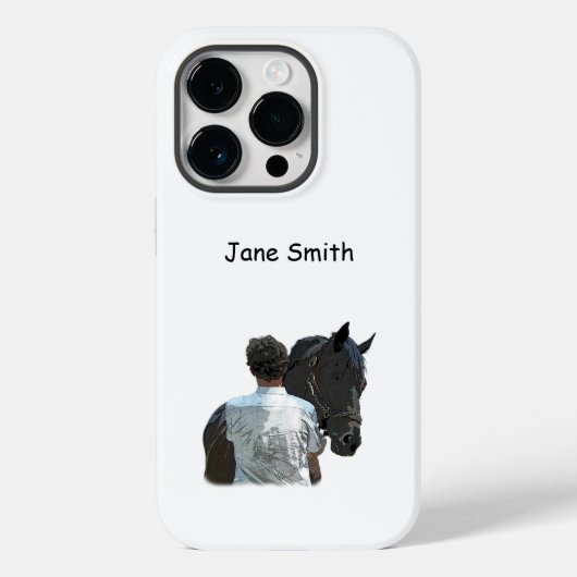 馬灯携帯電話ケースを持つ人 Case-Mate iPhoneケース (裏面)