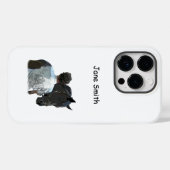 馬灯携帯電話ケースを持つ人 Case-Mate iPhoneケース (裏面 (横))