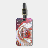 馬熱狂する荷札 ラゲッジタグ (正面縦)