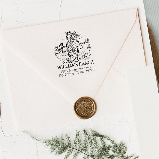 馬牧場の住所 ラバースタンプ