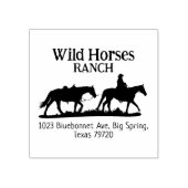 馬牧場の住所 ラバースタンプ (インプリント)