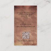 馬牧場カスタマイズ可能なロゴQRコード 名刺 (裏面)