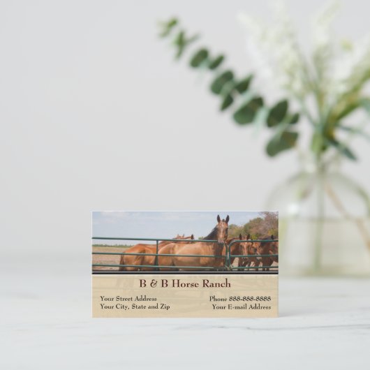 馬牧場名刺 名刺 (スタンド正面)