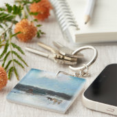 馬牧場、バーンズ、スノー絵画ズ キーホルダー (正面右)